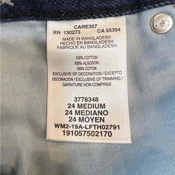 Lee Jeans Women's Vintage Modern Cut Off Shorts - Blue - Mini Shorts - Picture 6 of 9